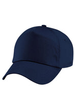 Load image into Gallery viewer, Beechfield Unisex Plain Original 5 Panel Baseball Cap (French Navy)