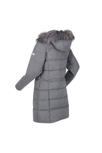 Womens/Ladies Della Wool Effect Insulated Parka - Cyberspace Marl