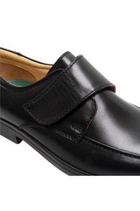Mens Extra Wide Fitting Touch Fastening Casual Shoes (Black)