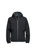 Load image into Gallery viewer, Tee Jays Mens Competition Soft Shell Jacket (Black/Space Gray)