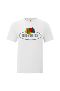 Fruit of the Loom Mens Vintage Big Logo T-Shirt (White)