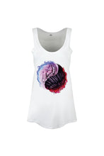 Load image into Gallery viewer, Unorthodox Collective Womens/Ladies Angelic Devil Yin Yang Vest Top (White)