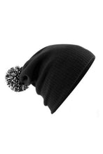 Load image into Gallery viewer, Beechfield Adults Unisex Snowstar Beanie (Black/White)