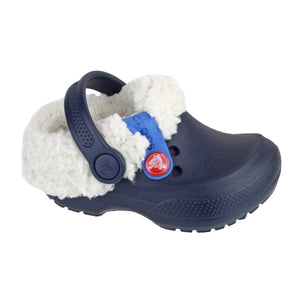 Crocs Blitzen II Kids Mules/Slip On Shoes (Navy)