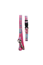 Load image into Gallery viewer, Hemm &amp; Boo Puppy Collar And Lead Set Tartan Pink (May Vary) (One Size)
