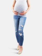 Load image into Gallery viewer, 27&quot; Skinny Vintage Wash Maternity Jean