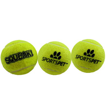 Load image into Gallery viewer, Sportspet Tennis Ball With Squeaker (Pack Of 3) (Yellow) (M)