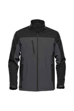 Load image into Gallery viewer, Stormtech Mens Cascades Soft Shell Jacket (Dolphin/Black)