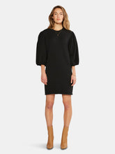 Load image into Gallery viewer, Isabelle Puff Sleeve Dress - Black Beauty