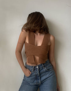 Cocá "Lamu” Strap Knit Top