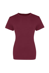 AWDis Just Ts Womens/Ladies The 100 Girlie T-Shirt (Burgundy)