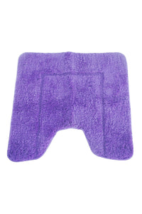 Mayfair Cashmere Touch Ultimate Microfiber Pedestal Mat (Purple) (19.6 x 19.6in)