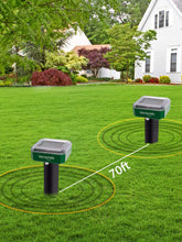 Load image into Gallery viewer, 8&quot; Green Outdoor Solar Mole Gopher Groundhug Repeller - 8 Pks