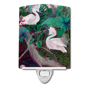 Bird - Egret  Ceramic Night Light