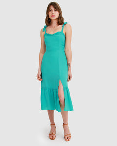 Summer Storm Midi Dress - Green