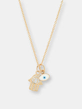 Load image into Gallery viewer, Signature 14K Gold and Enamel &quot;Protection&quot; Necklace