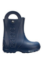 Load image into Gallery viewer, Childrens Crocs Handle It Rain Boot (Navy)