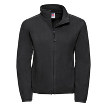 Load image into Gallery viewer, Russell Europe Womens/Ladies Full Zip Fitted Anti-Pill Microfleece Top (Black)
