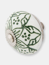 Load image into Gallery viewer, Chambal Gardens Painted Lily Ceramic Knob Set