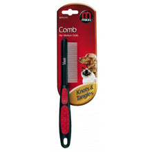 Load image into Gallery viewer, Interpet Limited Mikki Medium Coat Grooming Comb (Black/Red) (One Size)