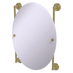 Allied Brass Que New Collection Oval Frameless Rail Mounted Mirror