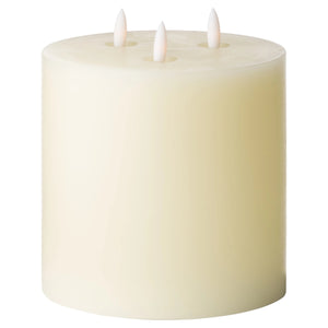 Hill Interiors Luxe Collection Natural Glow 6 x 6 LED Ivory Candle (Ivory) (One Size)