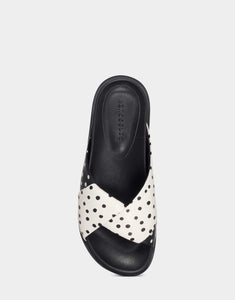 Baily Sandals - Black Polka Dot