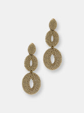Load image into Gallery viewer, Gold Beaded Statement Earring