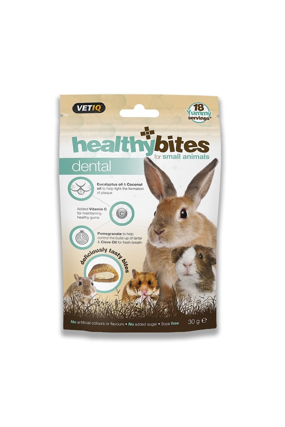 VetIQ Healthy Bites Small Pet Food (Brown/White) (1.06oz)