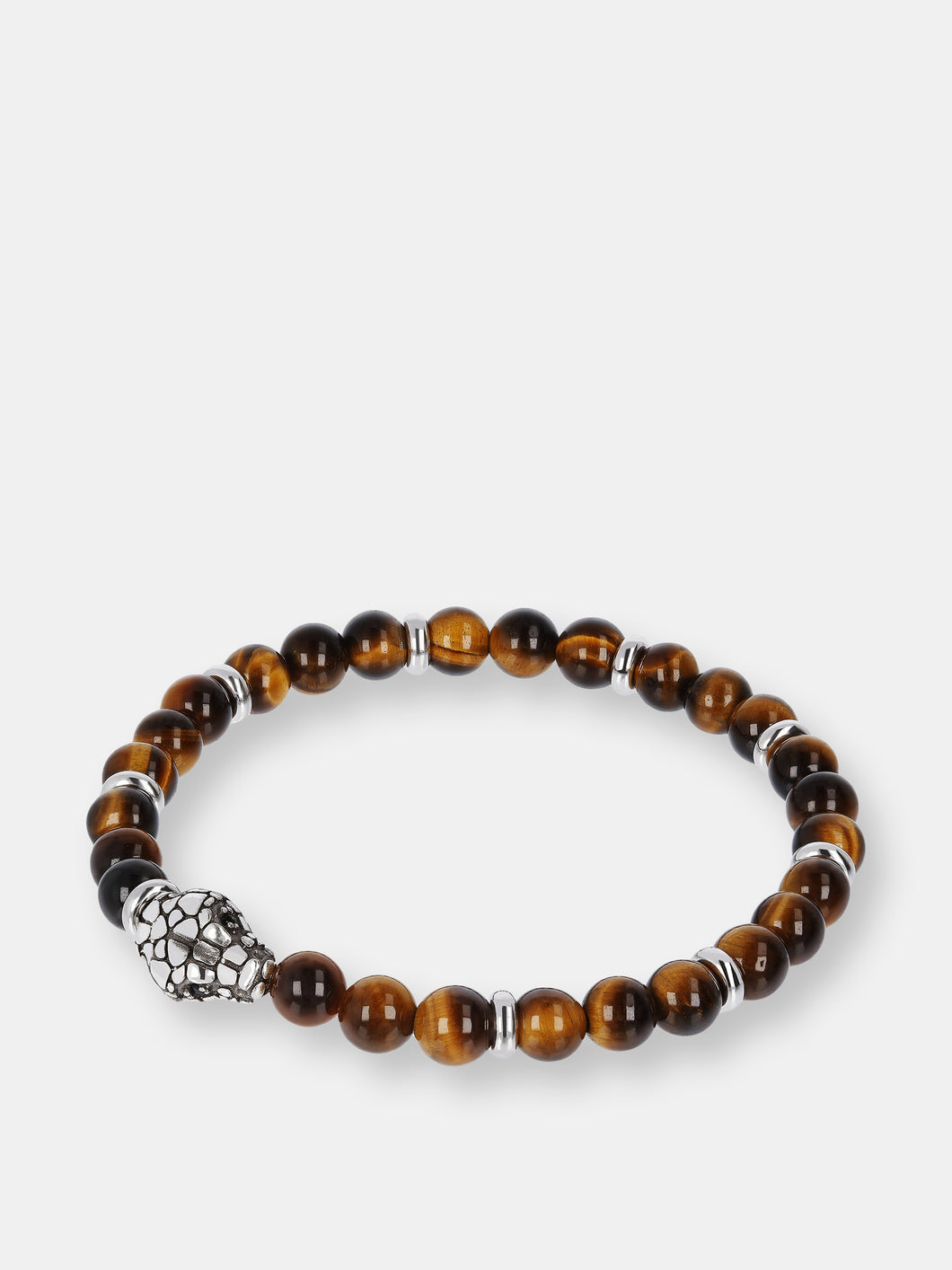 Elastic Bracelet with Stones and Snake Head