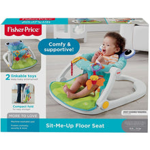 Load image into Gallery viewer, Fisher-Price Sit-Me-Up Floor Seat - Frog, portable baby chair with toys