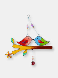 Something Different Love Birds On A Stick Decoration