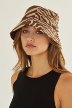 Load image into Gallery viewer, Savannah Zebra Print Bucket Hat