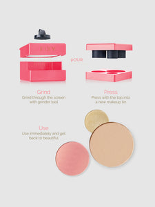 Fixy Broken Makeup Repair Kit & Custom Makeup Blender (With Small Magnetic Palette)
