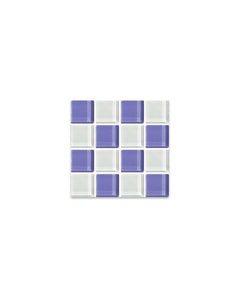 Glass Tile Coaster - Lavender Latte