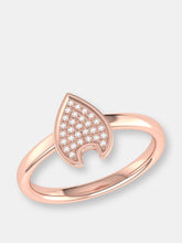 Load image into Gallery viewer, Raindrop Diamond Ring in 14K Rose Gold Vermeil on Sterling Silver
