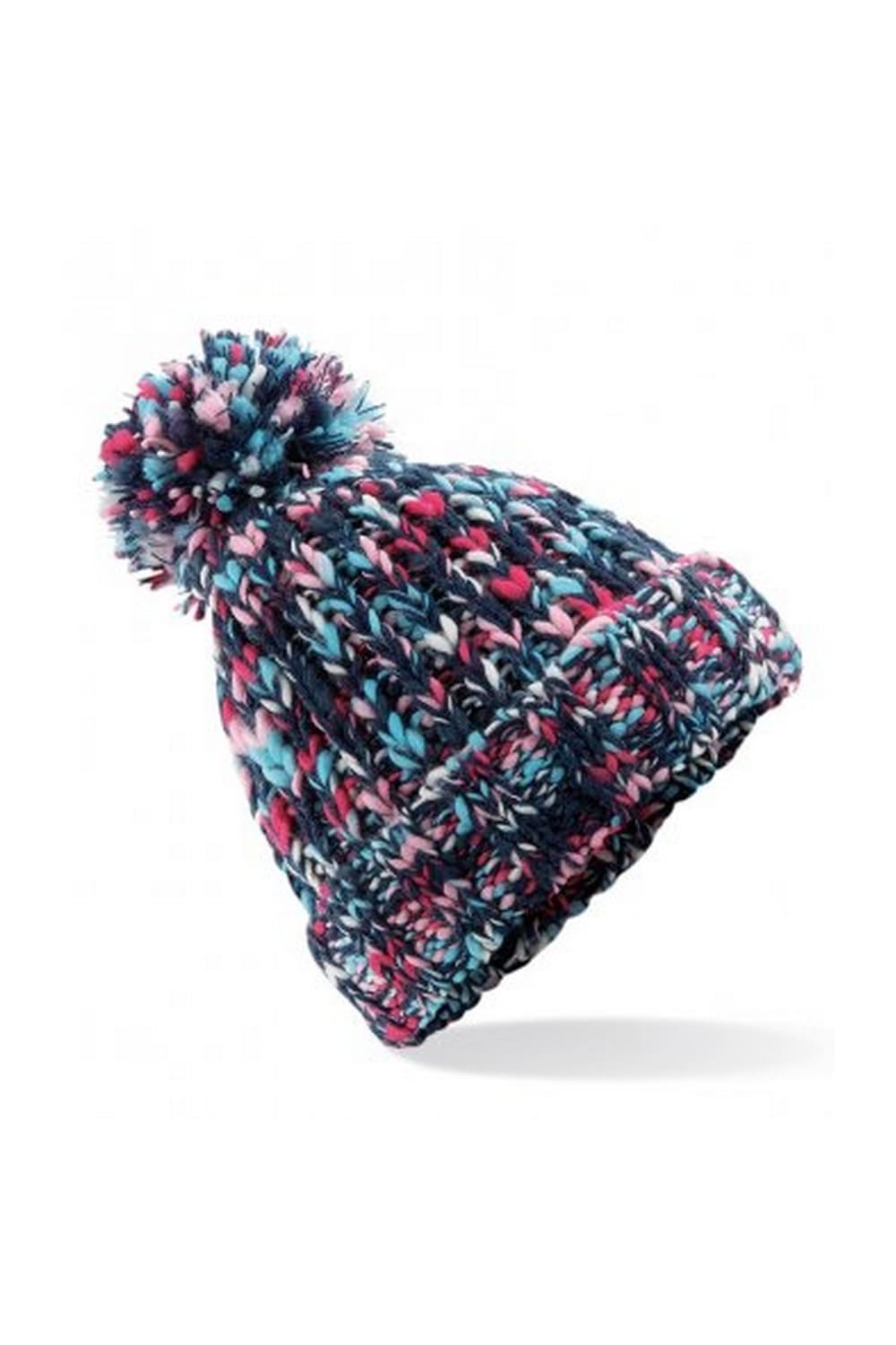 Adults Twister Pom Pom Beanie (Candy Twist)