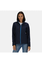 Load image into Gallery viewer, Regatta Standout Womens/Ladies Ablaze Printable Soft Shell Jacket (Navy/French Blue)