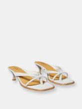 Load image into Gallery viewer, Winslet Heeled Thong Sandal In Gold