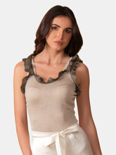 Load image into Gallery viewer, Maybelle Ruffled-knit Top
