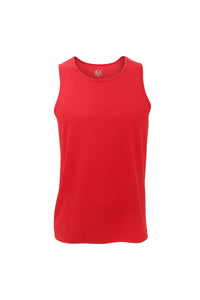 Fruit Of The Loom Mens Moisture Wicking Performance Vest Top (Red)