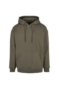 Build Your Brand Mens Basic Oversized Hoodie (Olive)