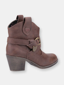 Womens/Ladies Satire Ankle Boots (Brown)