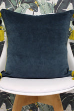 Load image into Gallery viewer, Rive Home Poonam Cushion Cover (Smoke Blue/Lemon Curry) (17.7 x 17.7in)