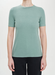 Viscose-Blend Blouse With Short Sleeves