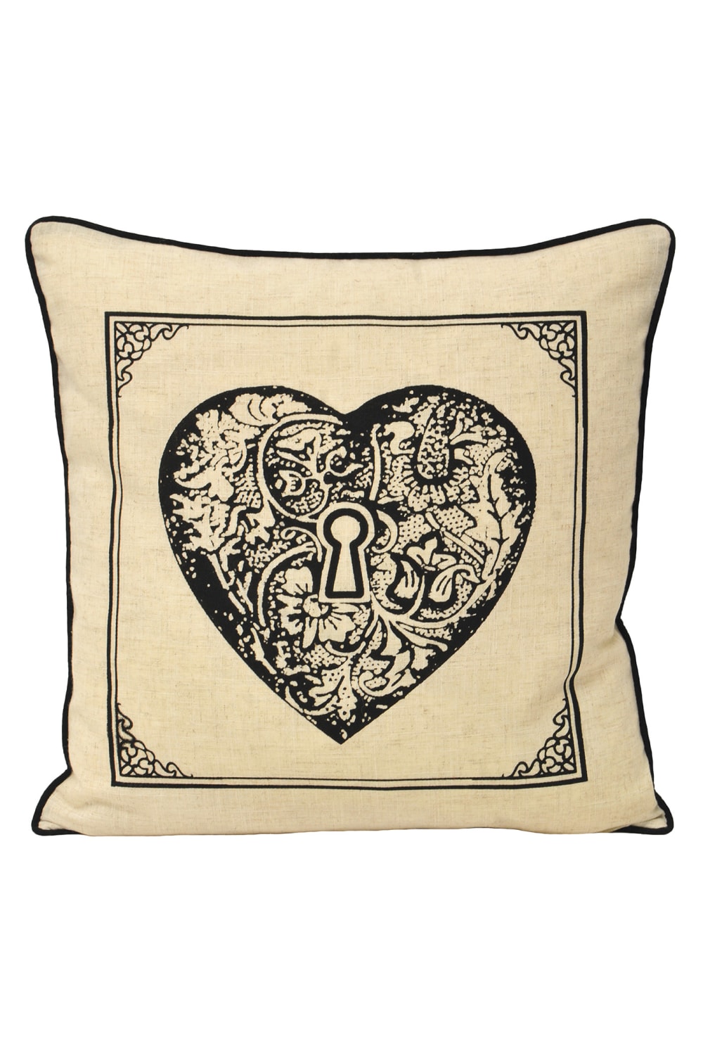 Riva Home Keys Heart Cushion Cover