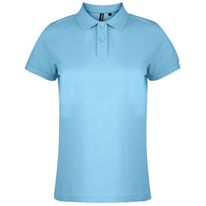 Asquith & Fox Womens/Ladies Plain Short Sleeve Polo Shirt (Cornflower)