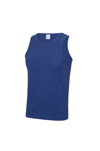 Just Cool Mens Sports Gym Plain Tank/Vest Top (Royal Blue)