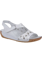 Load image into Gallery viewer, Womens/Ladies Barcelona Leather Sandals - White