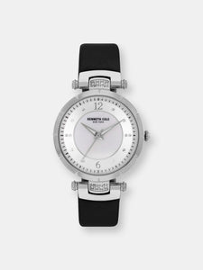 Kenneth Cole Women's Classic Mop KC50963001 Silver Polyurethane Quartz Fashion Watch